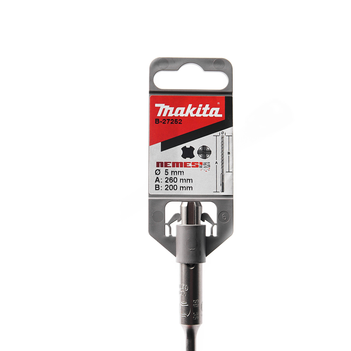 ดอก SDS PLUS 5X260 NEMESIS MAKITA รุ่น B-27252 รูปที่ 3