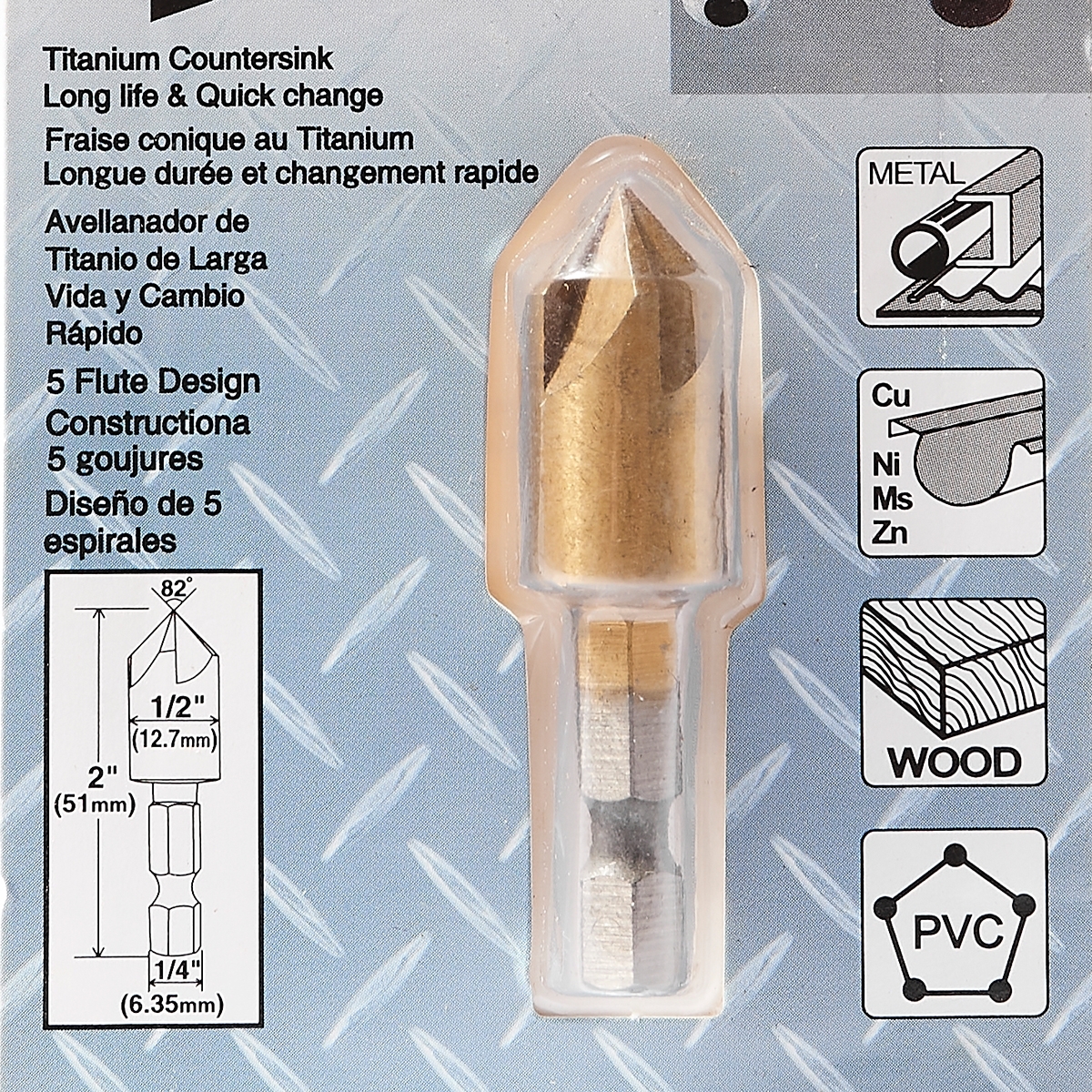 ดอก COUNTERSINK 82 องศา 1/2" ก้าน HEX MAKITA รุ่น B-30097 รูปที่ 2
