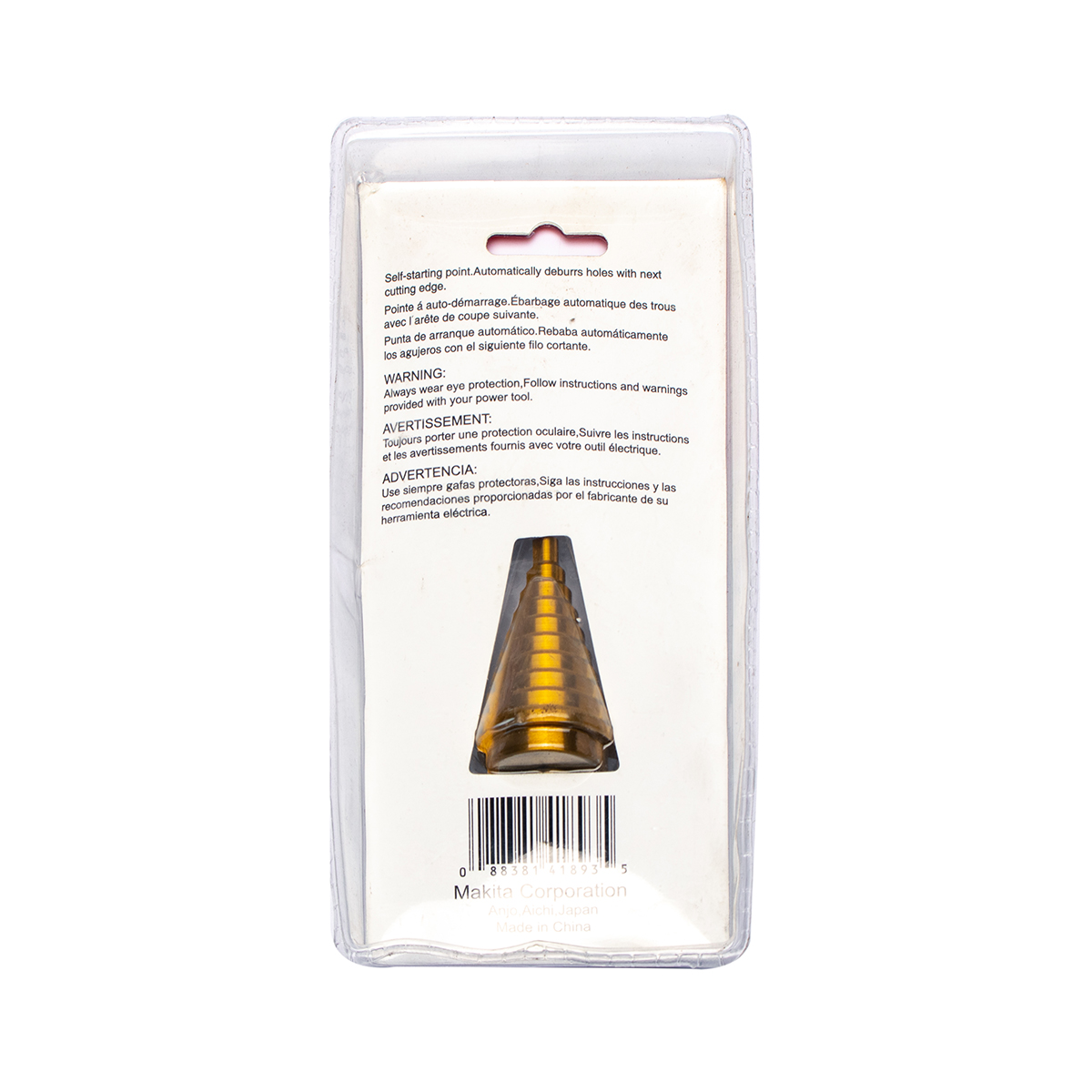 ดอก STEP DRILL 1/4"-3/4" ร่องเกลียว TI-N MAKITA รุ่น B-31120 รูปที่ 4
