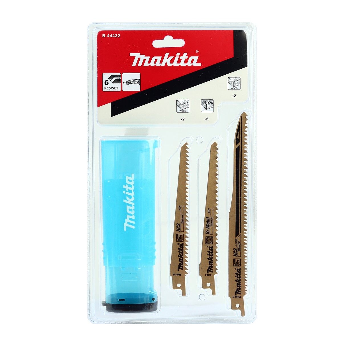 ชุดใบเลื่อยชัก JR 6 ใบชุด -ไม้ MAKITA รุ่น B-44432 ราคา ฿719.97
