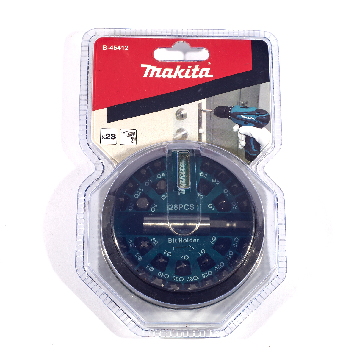 ชุดดอกไขควง 28 ชิ้น/ชุด ตลับกลม MAKITA รุ่น B-45412 ราคา ฿370.8
