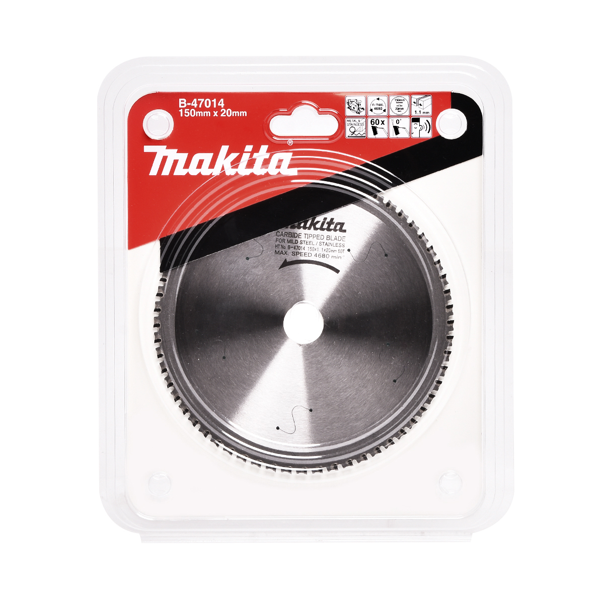 MAKITA T.C.T. SAW BLADE FOR STAINLESS (150X20X6 photo 3