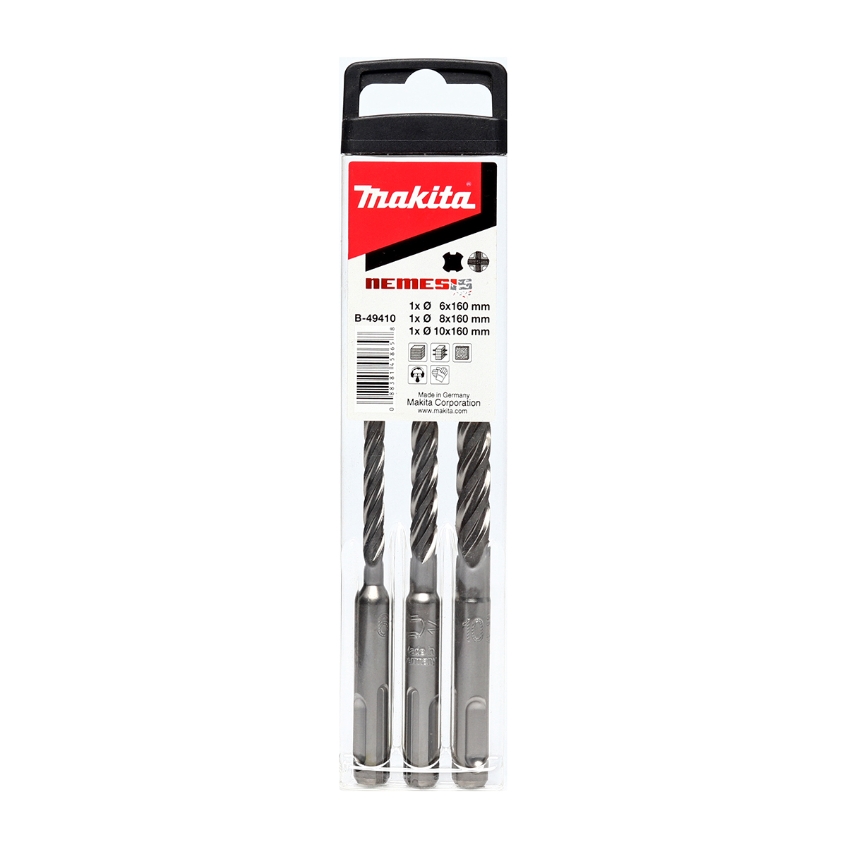ชุด NEMESIS ดอก SDS PLUS (3 PCS./1 SET) MAKITA รุ่น B-49410 รูปที่ 4