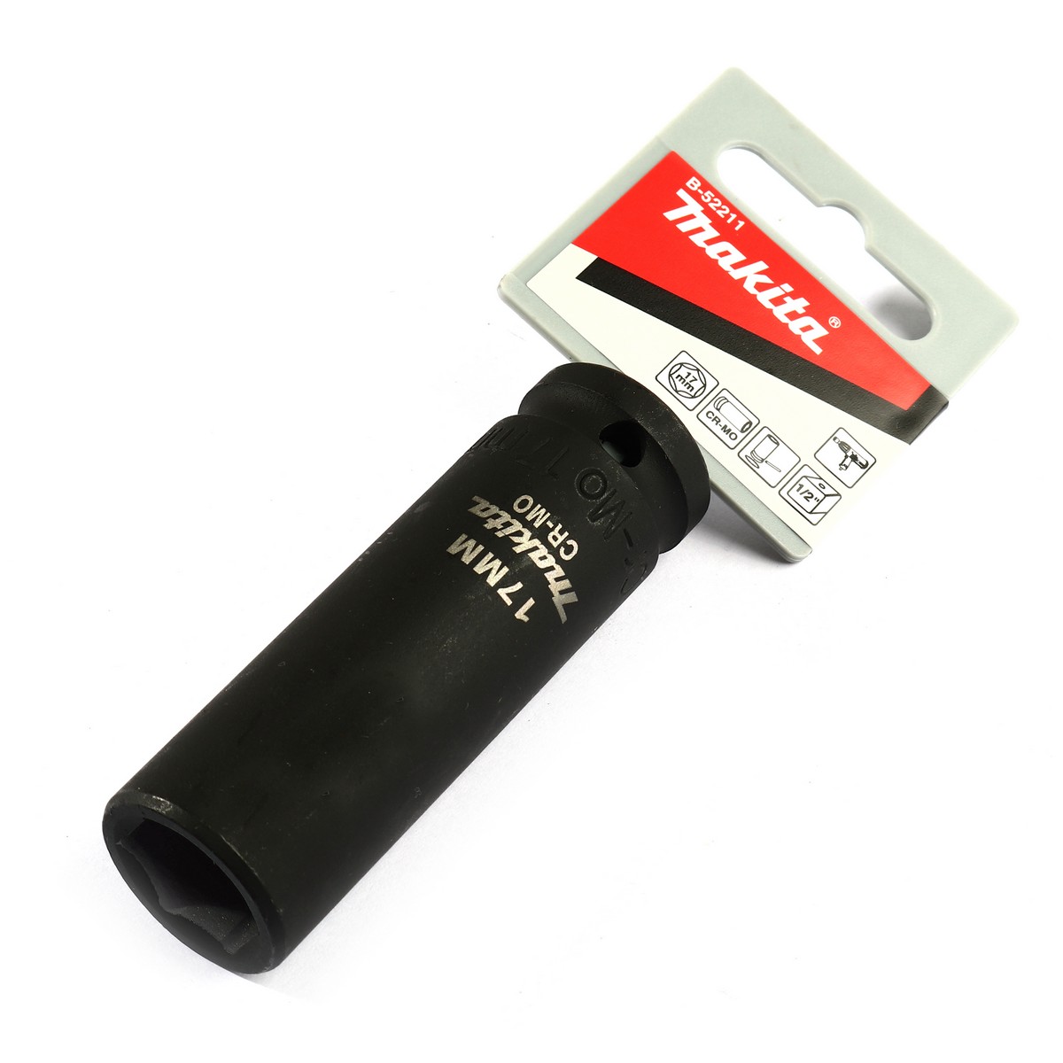 ลูกบล็อกลมยาว แกน 1/2" 17X81MM MAKITA รุ่น B-52211 ราคา ฿185.4