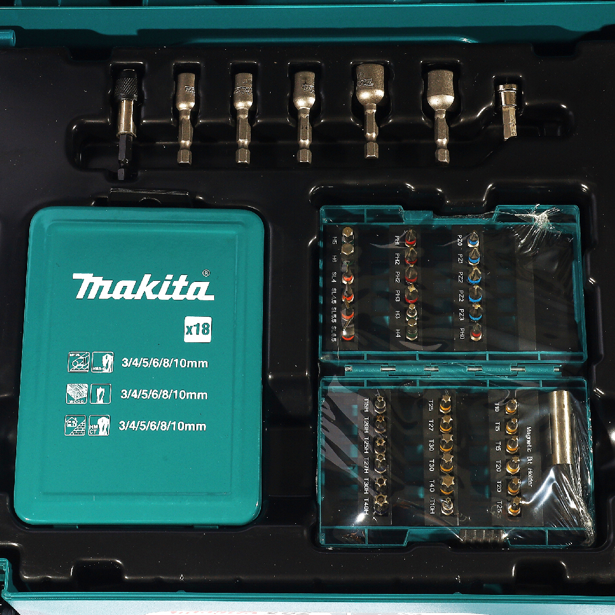 ชุดดอกสว่าน 62 ชิ้น กล่อง MAKPAC MAKITA รุ่น B-53908 รูปที่ 2