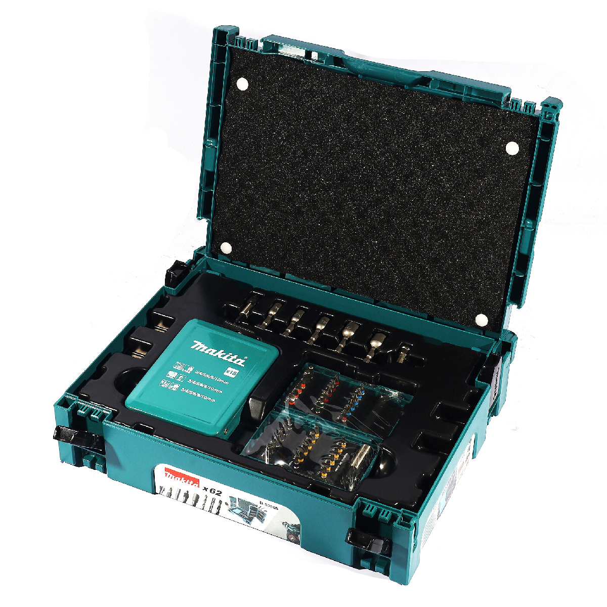 ชุดดอกสว่าน 62 ชิ้น กล่อง MAKPAC MAKITA รุ่น B-53908 ราคา ฿3,180.64