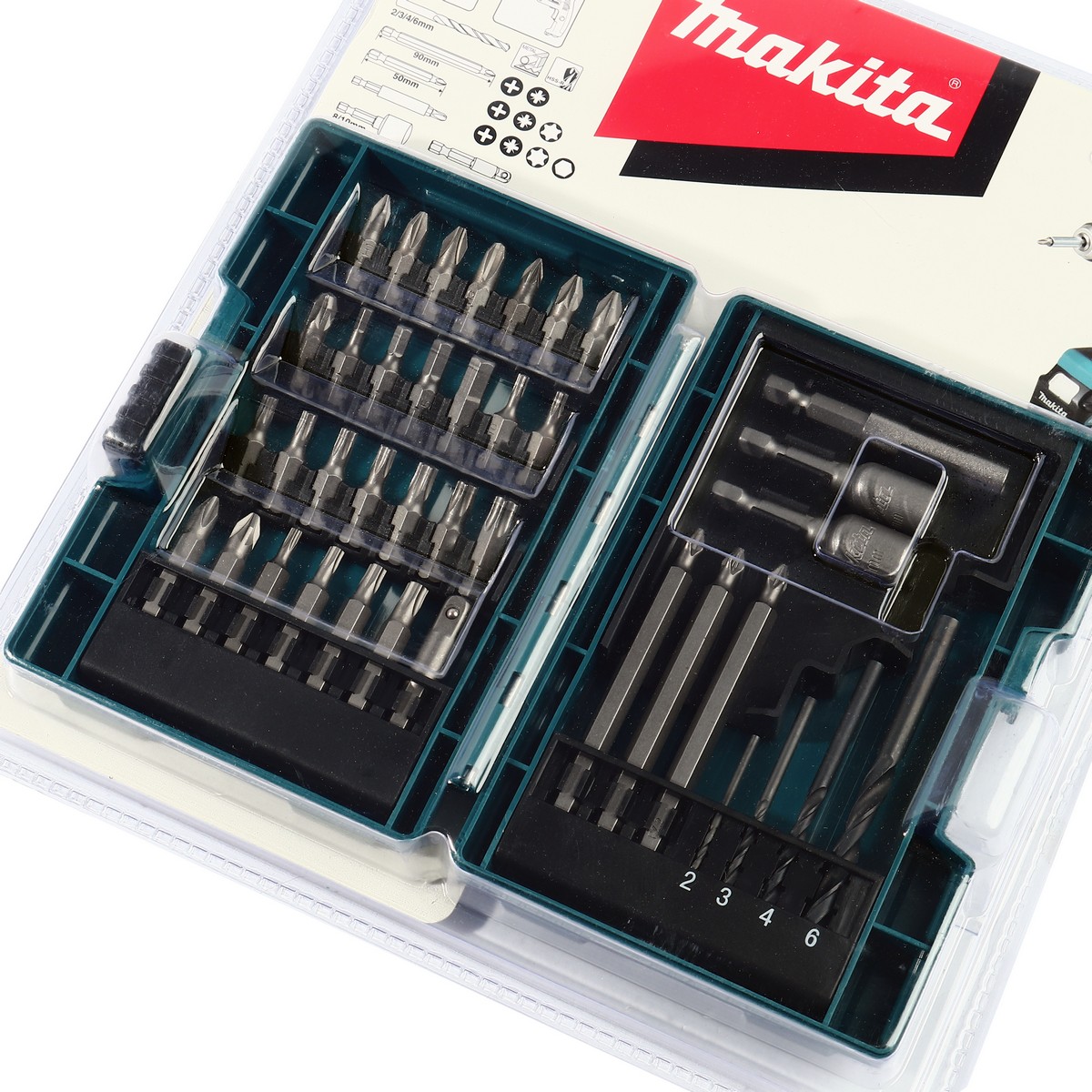 ชุดดอกไขควง 38 ชิ้น/ชุด + กล่อง MAKITA รุ่น B-54106 รูปที่ 2