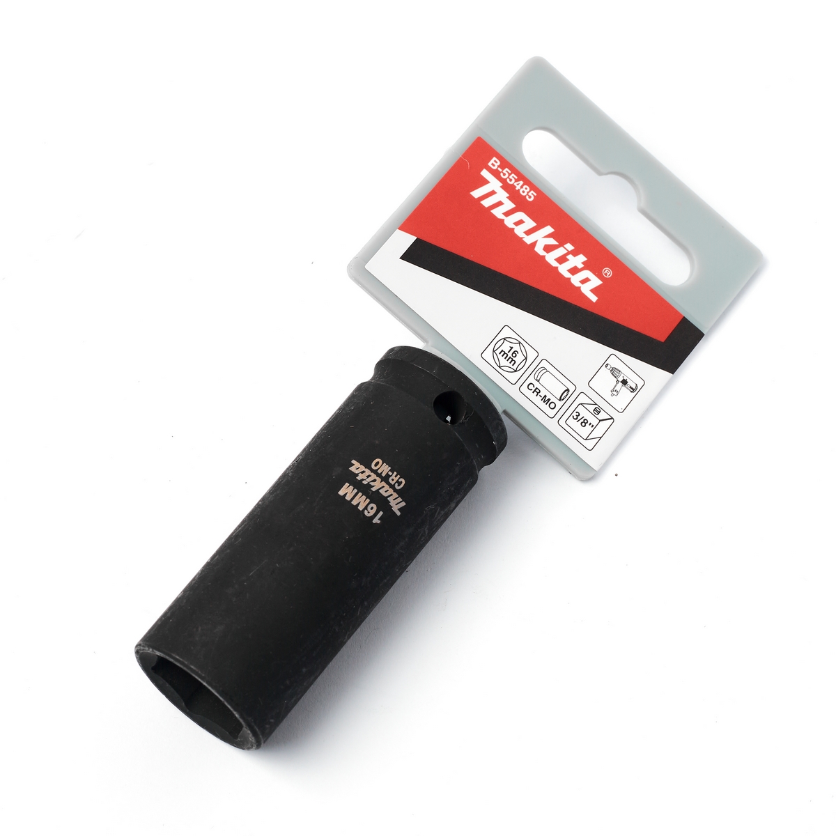 ลูกบล็อกลมยาว แกน SQ 3/8" 16X63MM MAKITA รุ่น B-55485 ราคา ฿135.96