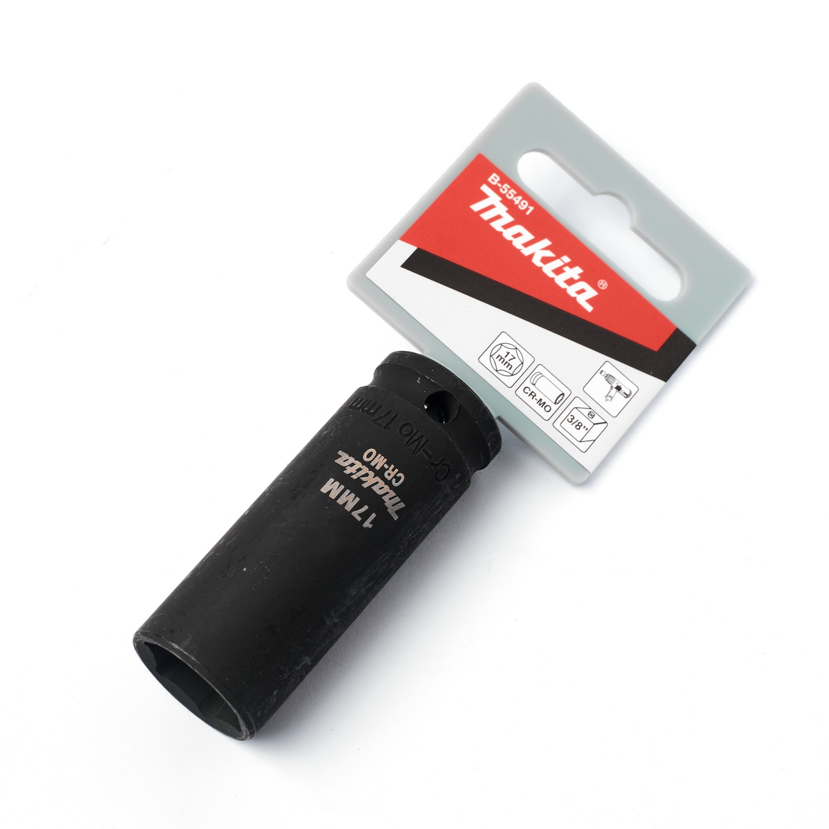 ลูกบล็อกลมยาว แกน SQ 3/8" 17X63MM MAKITA รุ่น B-55491 ราคา ฿146.26