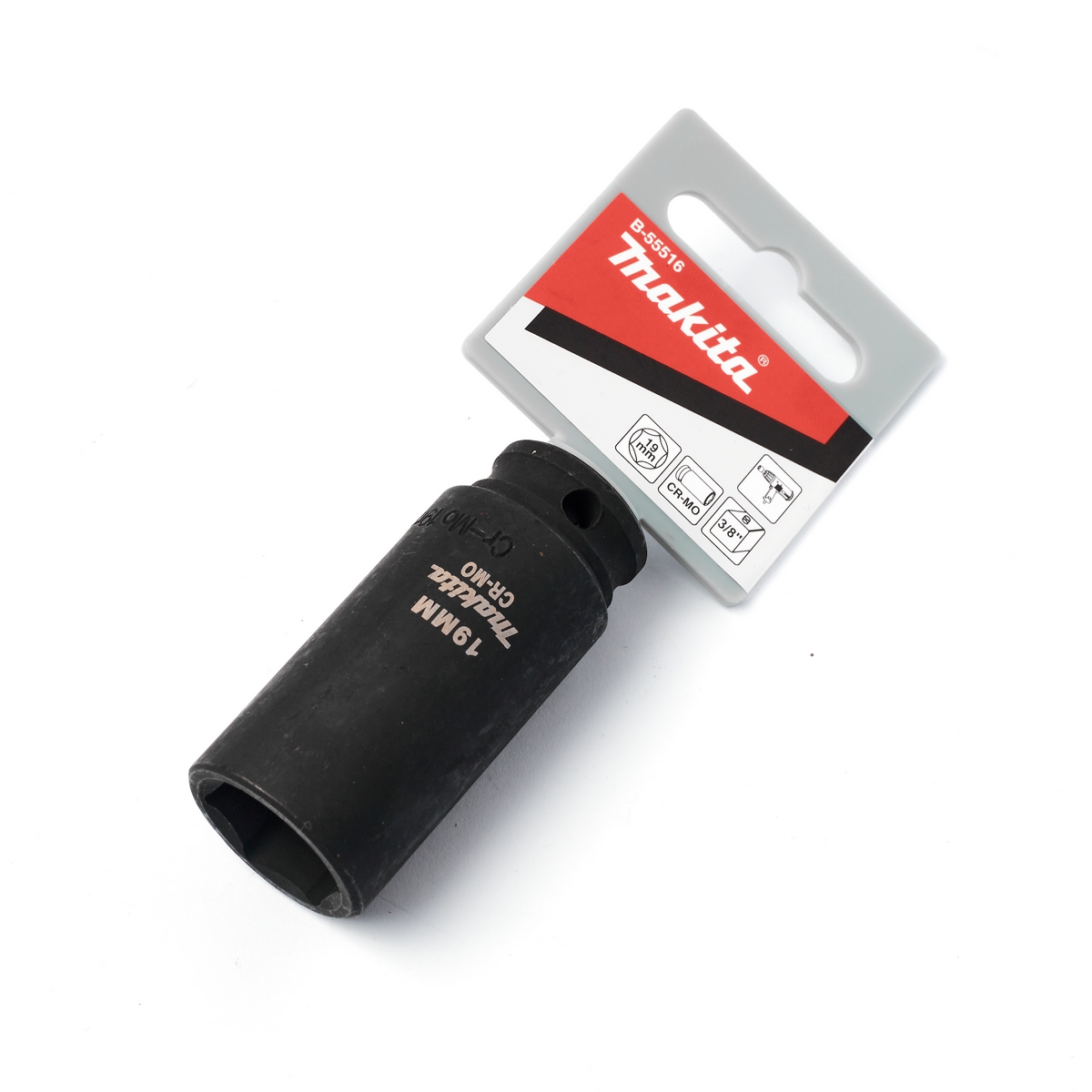 ลูกบล็อกลมยาว แกน SQ 3/8" 19X63MM MAKITA รุ่น B-55516 ราคา ฿165.83
