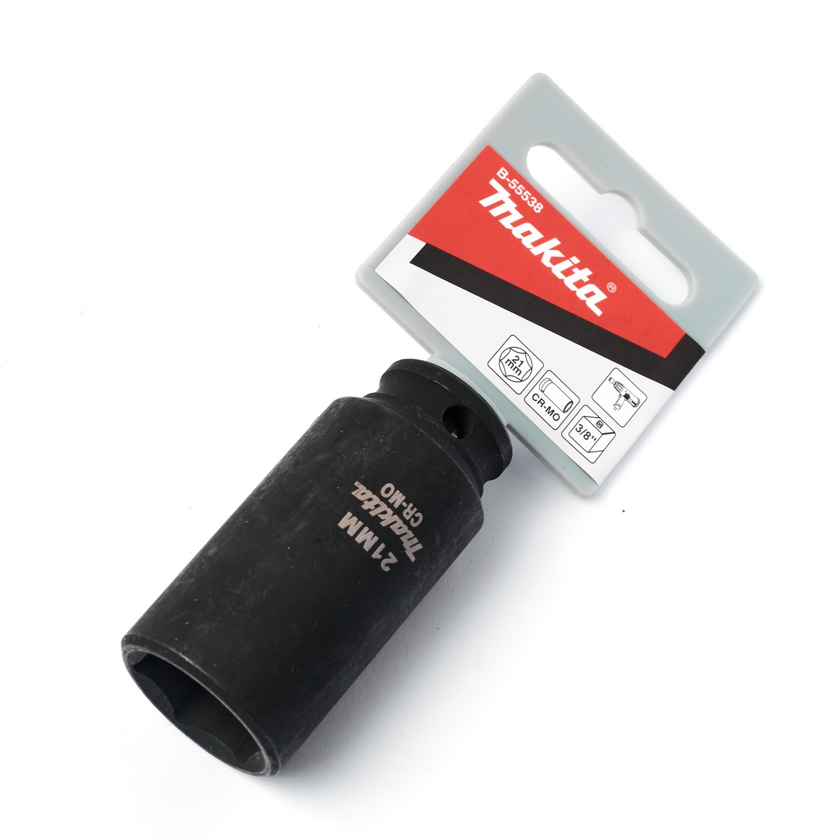 ลูกบล็อกลมยาว แกน SQ 3/8" 21X63MM MAKITA รุ่น B-55538 ราคา ฿190.55