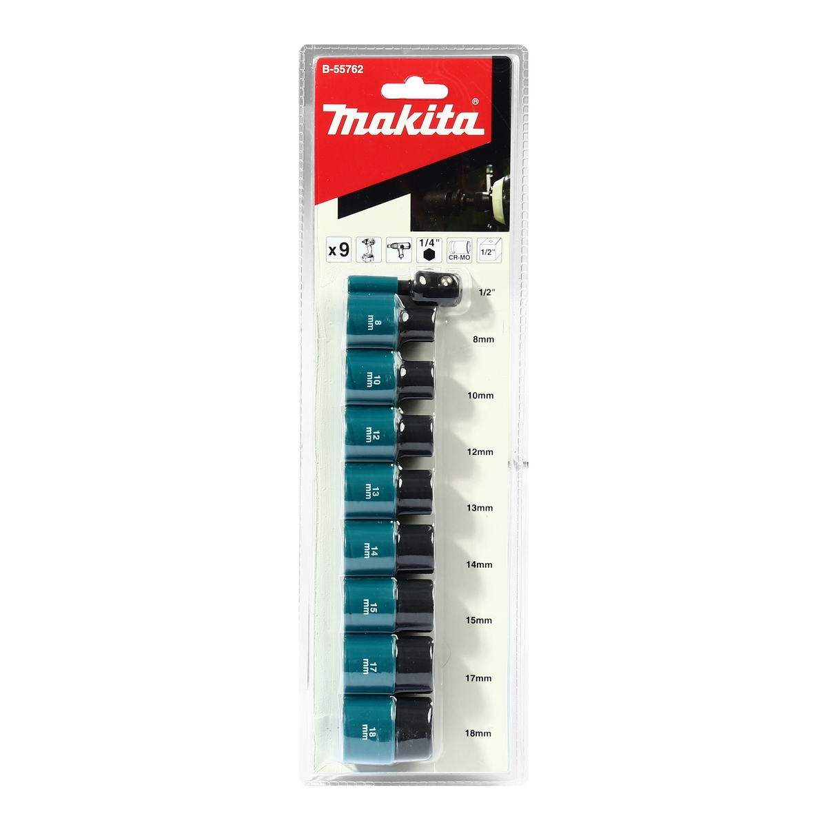 MAKITA Socket Set SQ 1/2" with Hex Adapter price ฿874.47