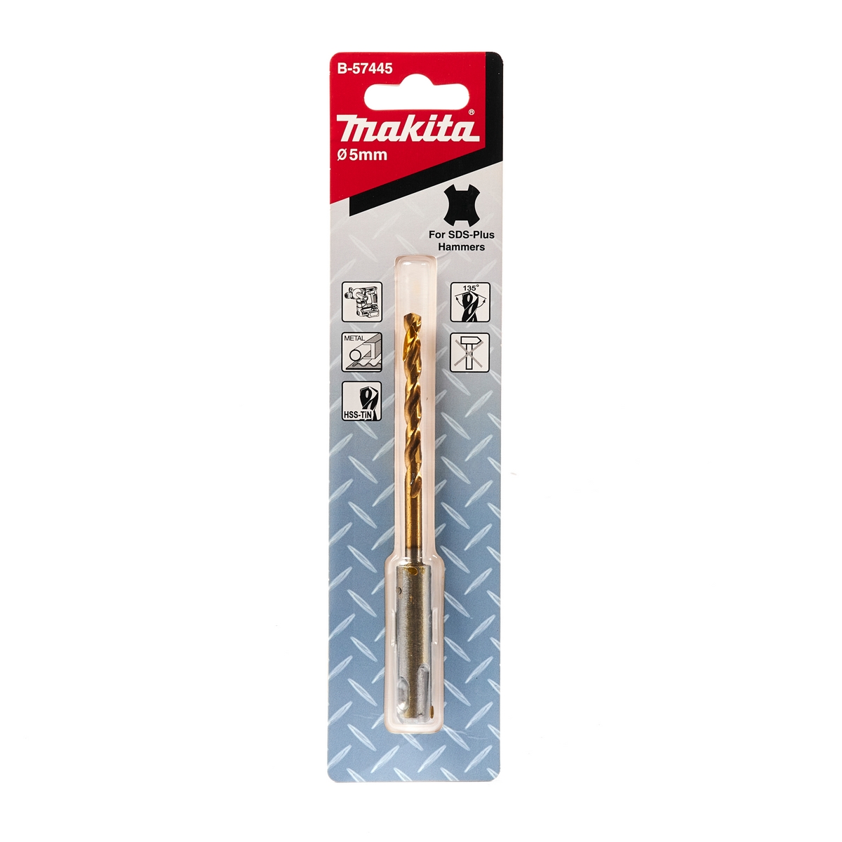 ดอกสว่านเจาะโลหะ SDS-HSS 5X116 MAKITA รุ่น B-57445 ราคา ฿127.72