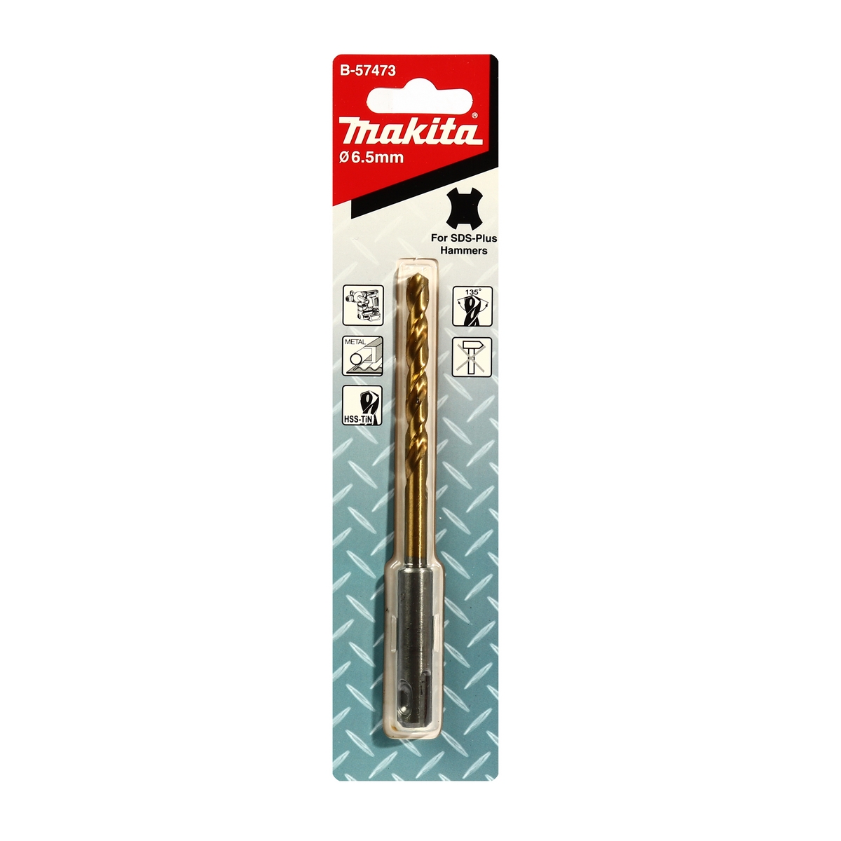 ดอกสว่านเจาะโลหะ SDS-HSS 6.5X131 MAKITA รุ่น B-57473 ราคา ฿174.07