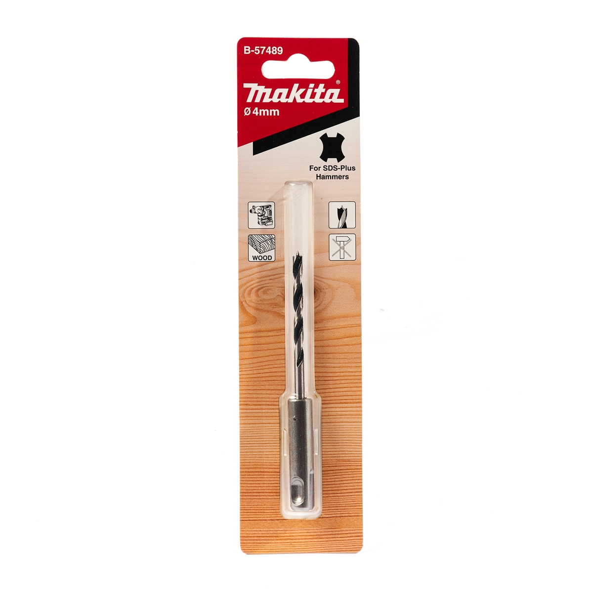 ดอกสว่านเจาะไม้ SDS 4X105 MAKITA รุ่น B-57489 ราคา ฿79.31