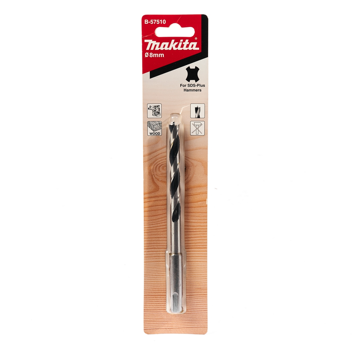 ดอกสว่านเจาะไม้ SDS 8X147 MAKITA รุ่น B-57510 ราคา ฿92.7
