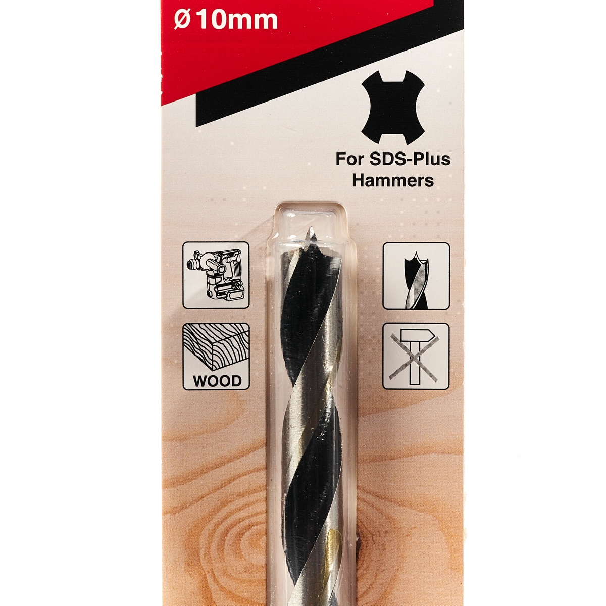 ดอกสว่านเจาะไม้ SDS 10X163 MAKITA รุ่น B-57526 รูปที่ 2