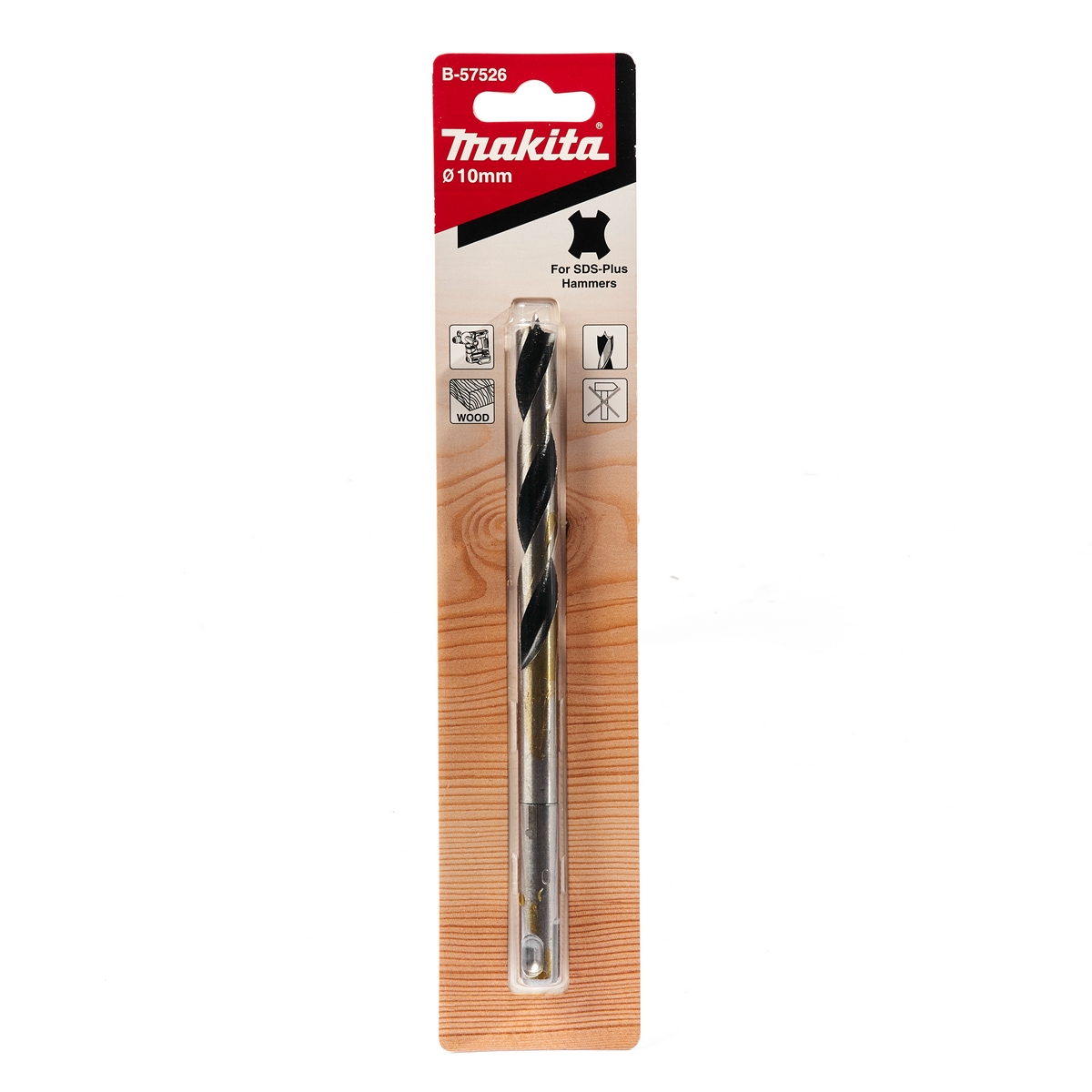 ดอกสว่านเจาะไม้ SDS 10X163 MAKITA รุ่น B-57526 ราคา ฿104.03