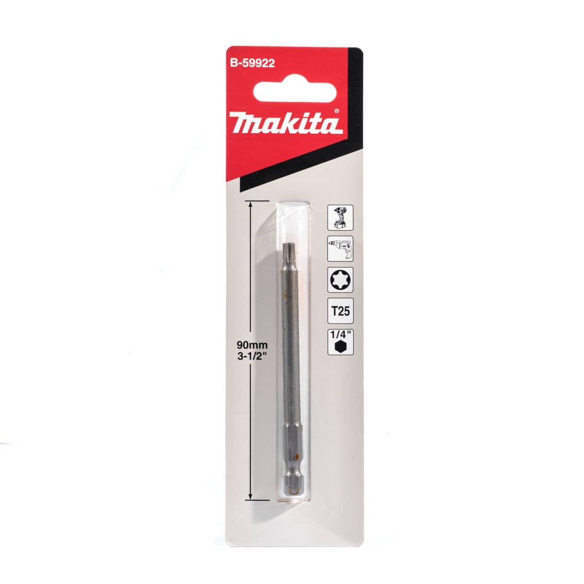 ดอกไขควง T-25 X 90MM (1 ดอก) MAKITA รุ่น B-59922 ราคา ฿35.02