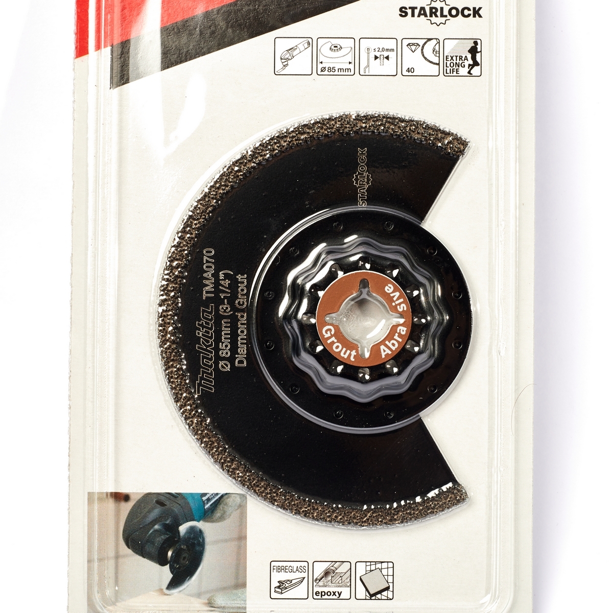 ใบเพชร โค้ง 85MM LONG-LIFE TMA070 MAKITA รุ่น B-65034 รูปที่ 2