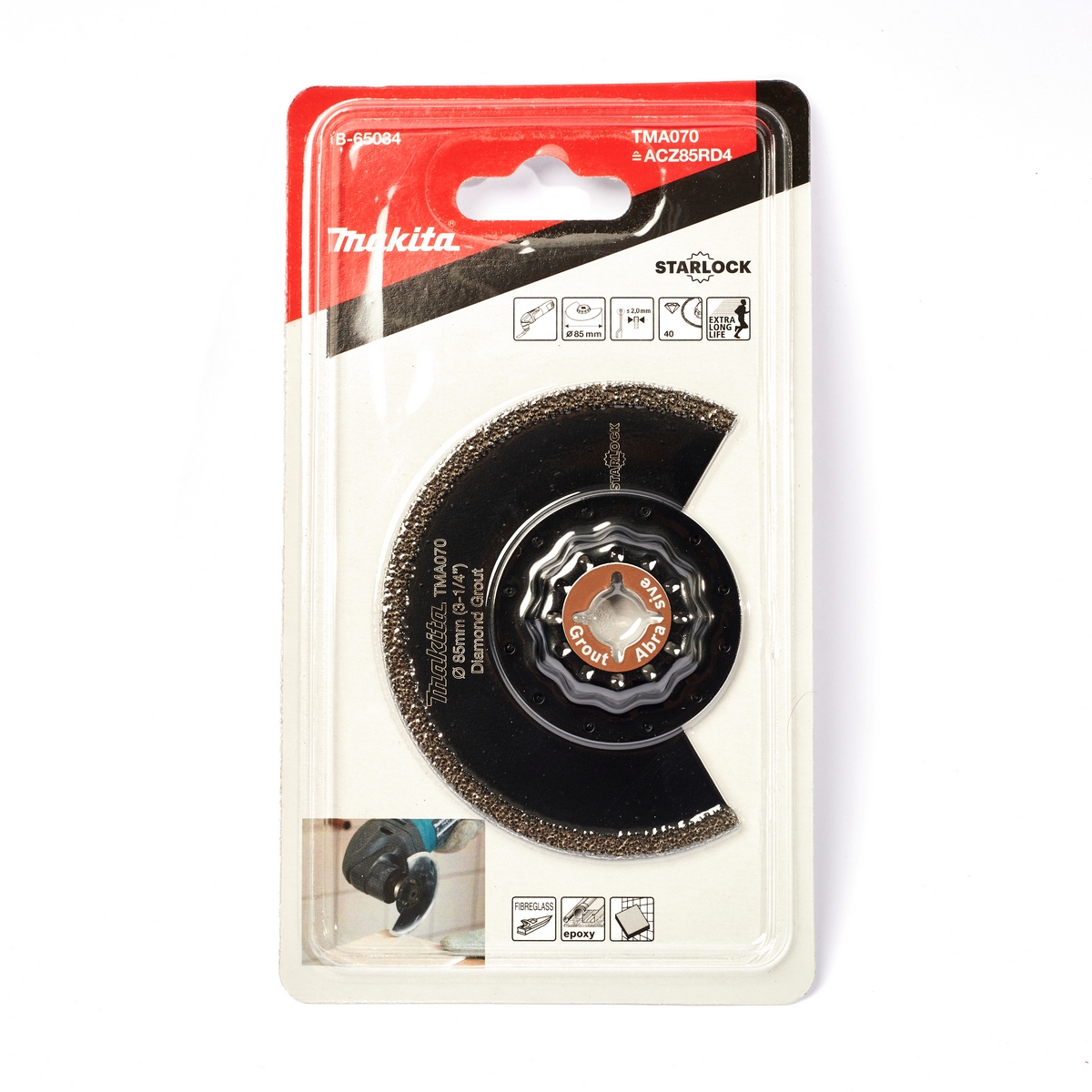 ใบเพชร โค้ง 85MM LONG-LIFE TMA070 MAKITA รุ่น B-65034 ราคา ฿1,993.05