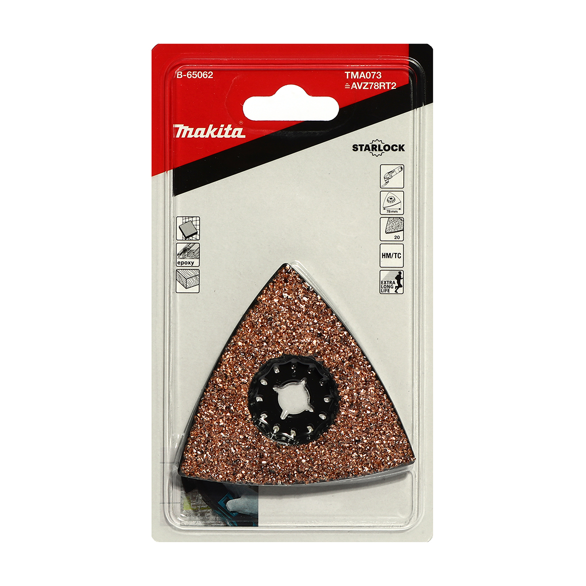 ใบขัด คาร์ไบด์#20 สามเหลี่ยม 78MM TMA073 MAKITA รุ่น B-65062 ราคา ฿958.93