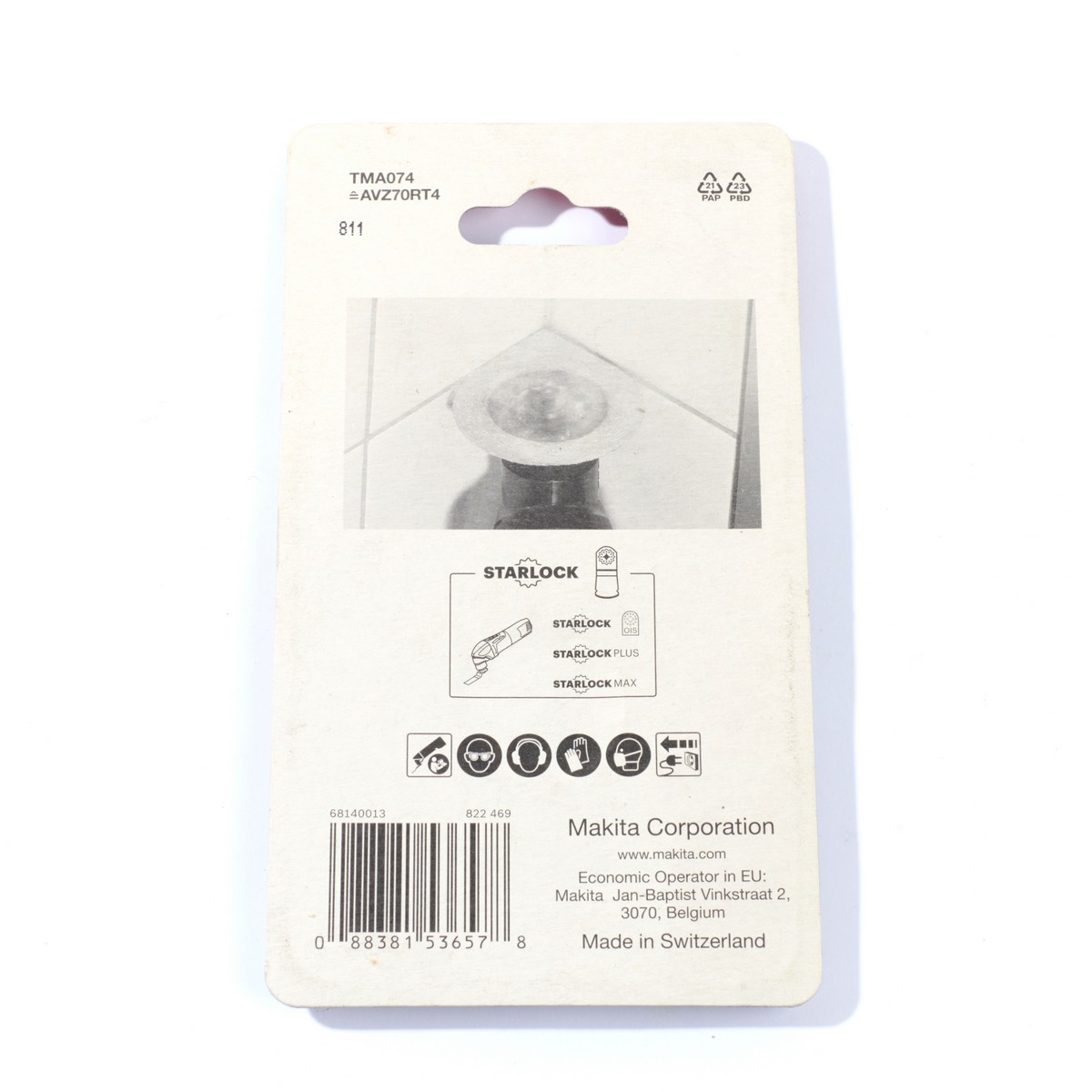 ใบคาร์ไบด์ หยดน้ำ 70MM TMA074 MAKITA รุ่น B-65078 รูปที่ 3