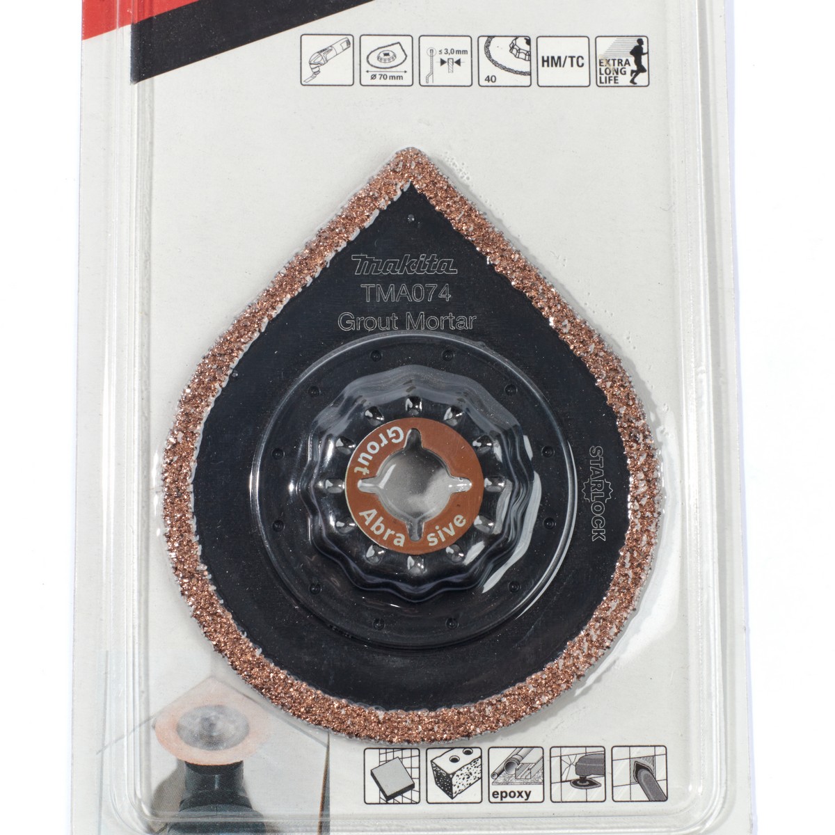 ใบคาร์ไบด์ หยดน้ำ 70MM TMA074 MAKITA รุ่น B-65078 รูปที่ 2