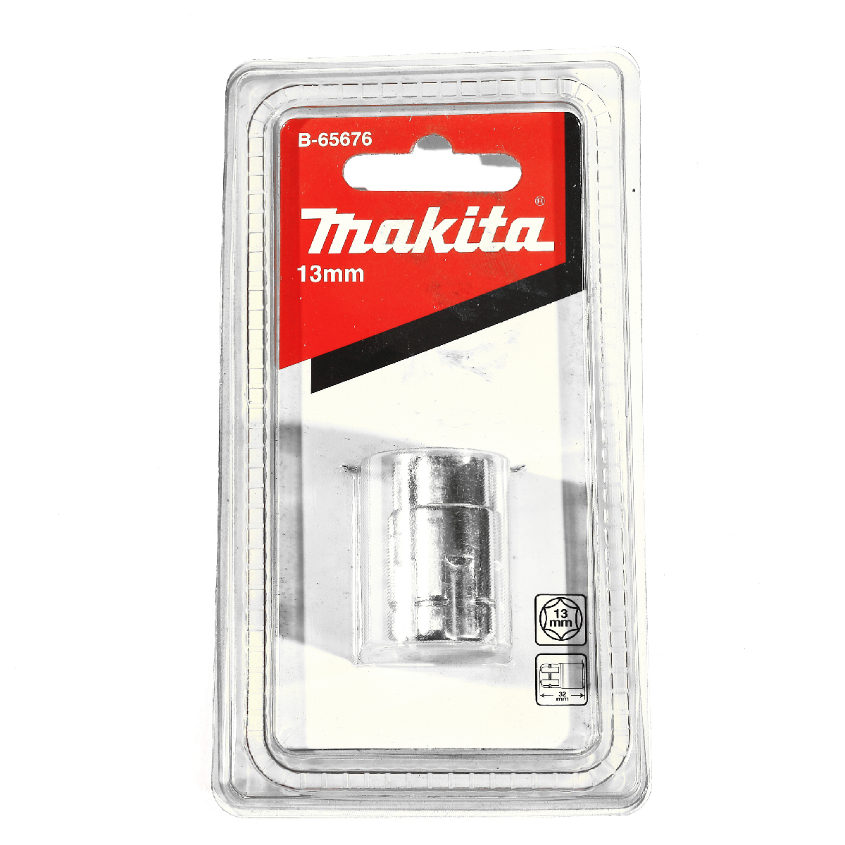 ลูกบล็อก(ทะลุ) 13MM MAKITA รุ่น B-65676 ราคา ฿59.74