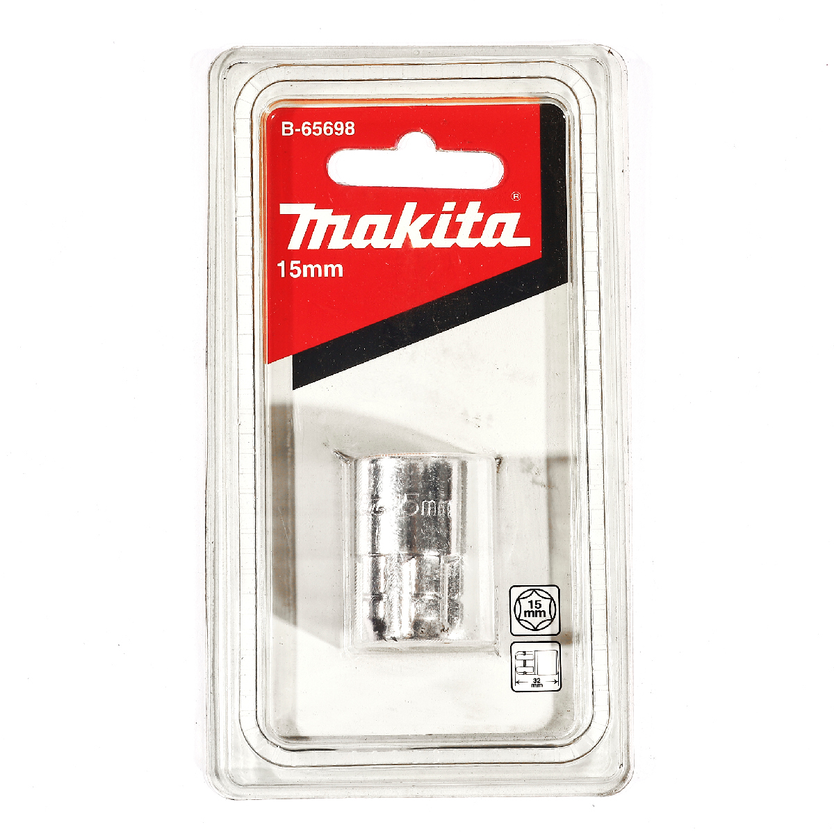 ลูกบล็อก(ทะลุ) 15MM MAKITA รุ่น B-65698 ราคา ฿62.83