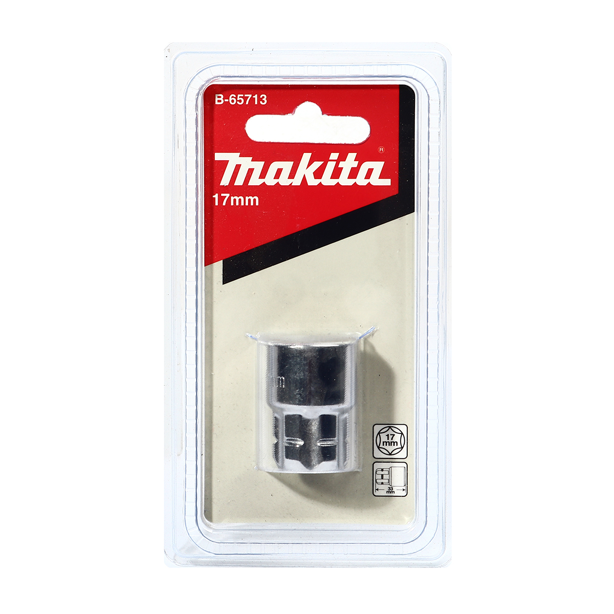 ลูกบล็อก(ทะลุ) 17MM MAKITA รุ่น B-65713 ราคา ฿78.28