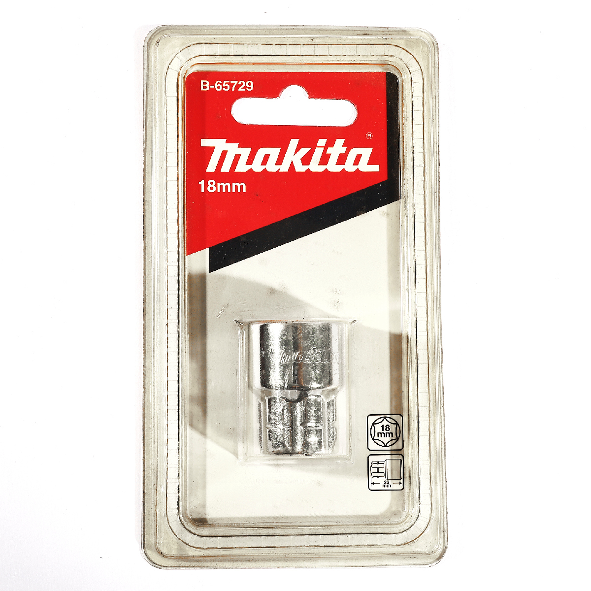 ลูกบล็อก(ทะลุ) 18MM MAKITA รุ่น B-65729 ราคา ฿78.28