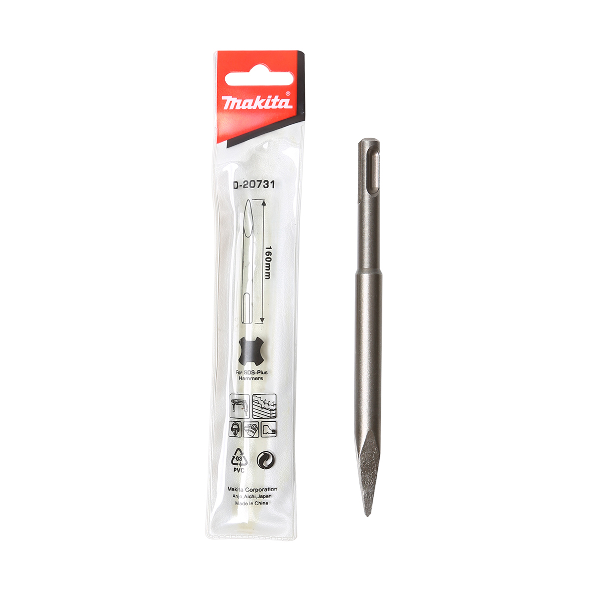 ดอกสกัดแหลม HR2470 SDS D-20731/D-08034 MAKITA รุ่น D-20731 ราคา ฿40.17