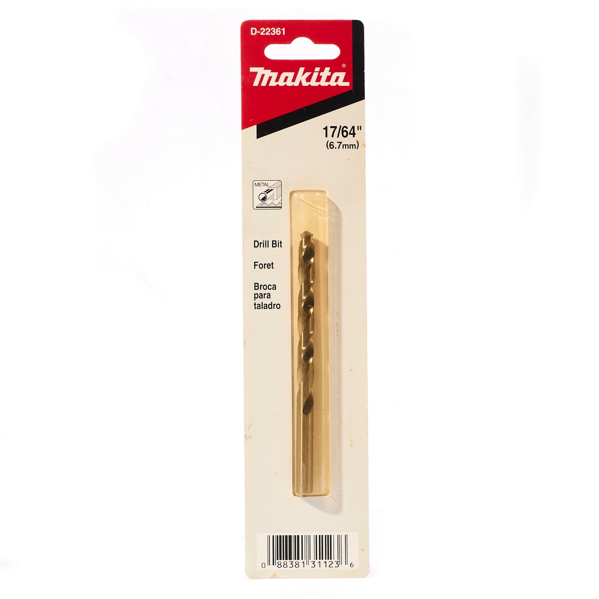 ดอกเจาะเหล็ก HSS-G 17/64"(1 ดอก) MAKITA รุ่น D-22361 ราคา ฿94.76