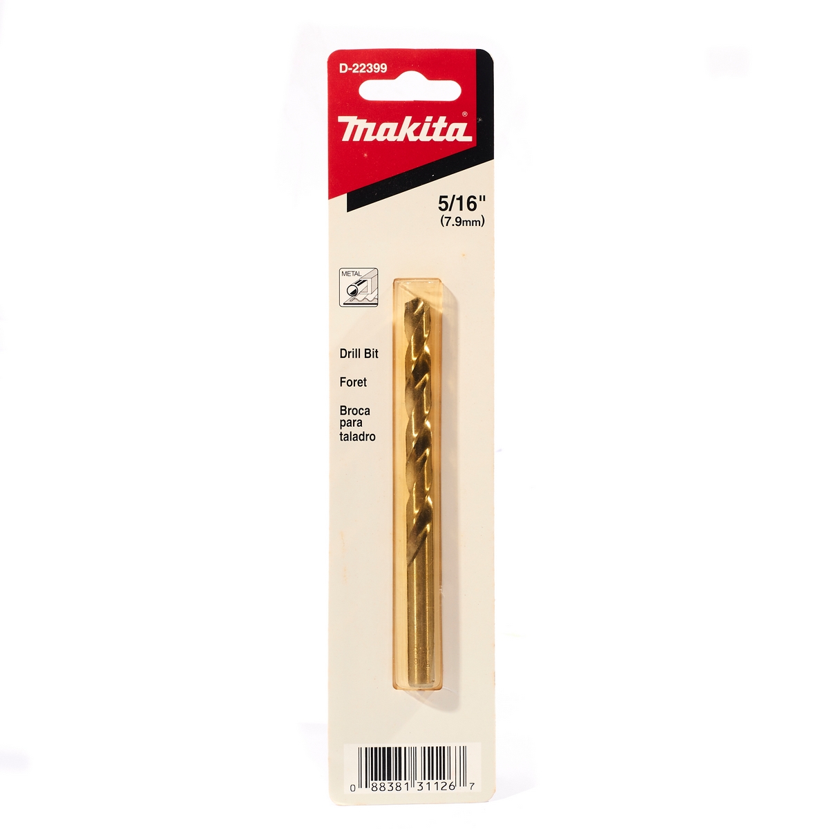 ดอกเจาะเหล็ก HSS-G 5/16" (1 ดอก) MAKITA รุ่น D-22399 ราคา ฿115.36