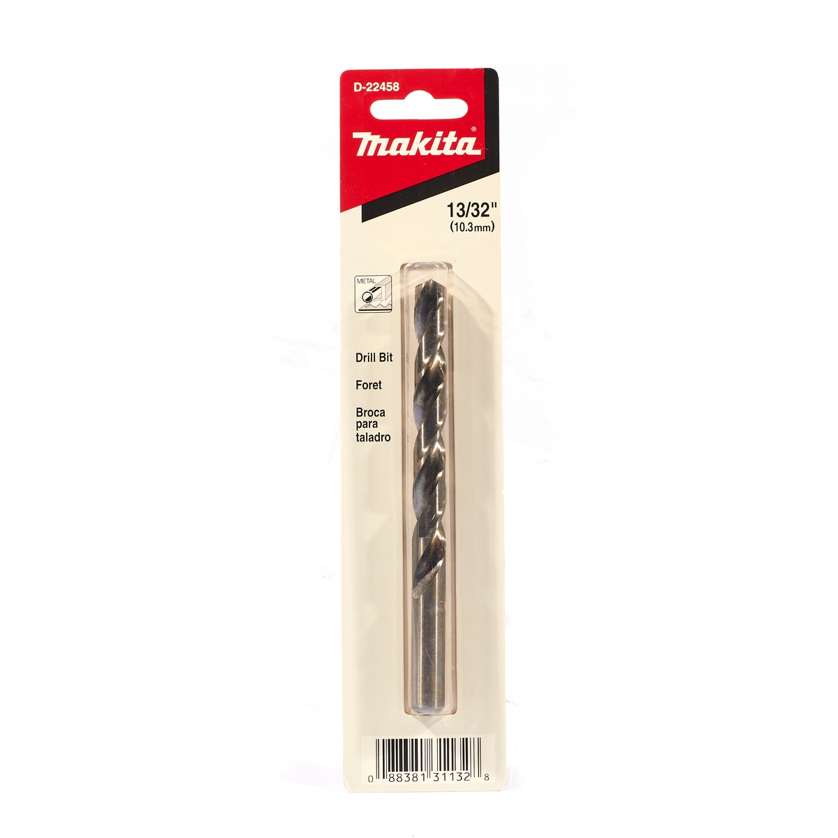 ดอกเจาะเหล็ก HSS-G 13/32"(1 ดอก) MAKITA รุ่น D-22458 ราคา ฿214.24