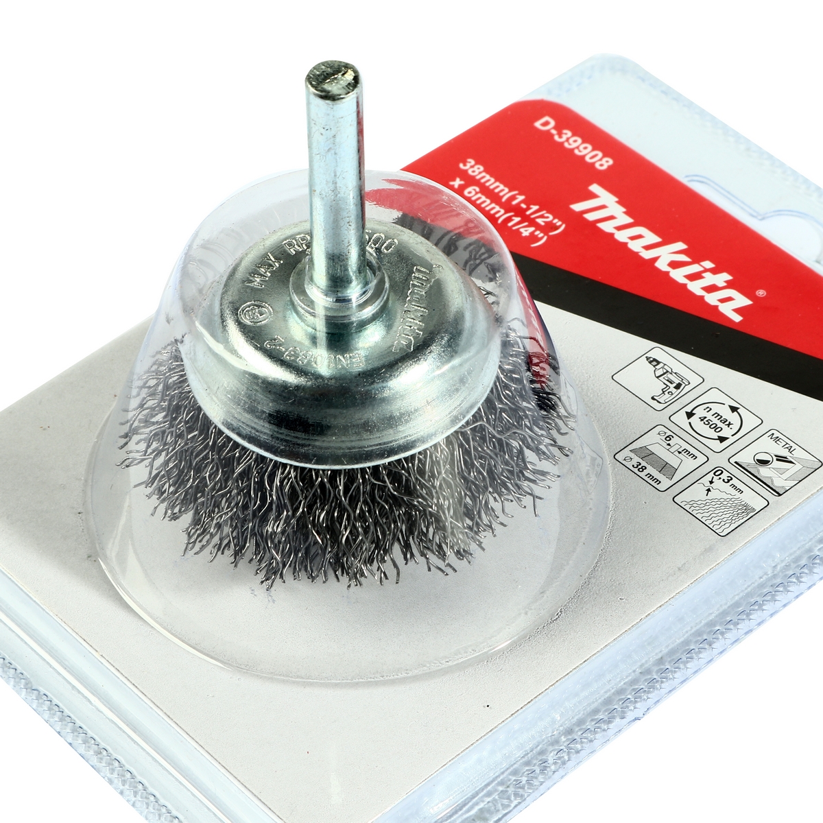 แปรงลวดถ้วยมีแกน 38 MM (TT) MAKITA รุ่น D-39908 รูปที่ 2