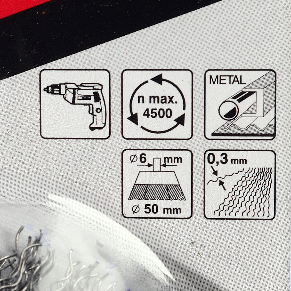 แปรงลวดถ้วยมีแกน 50 MM (TT) MAKITA รุ่น D-39914 รูปที่ 3