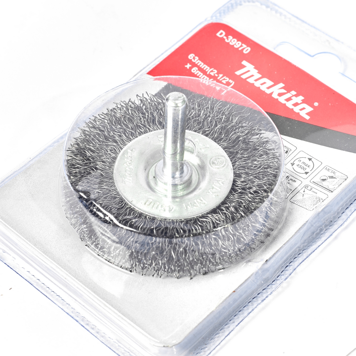 แปรงลวดล้อมีแกน 63 MM (TT) MAKITA รุ่น D-39970 รูปที่ 3