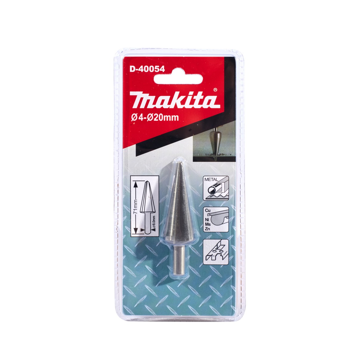 ดอกทรงกรวย ขยายรู 4-20 MM MAKITA รุ่น D-40054 ราคา ฿595.34