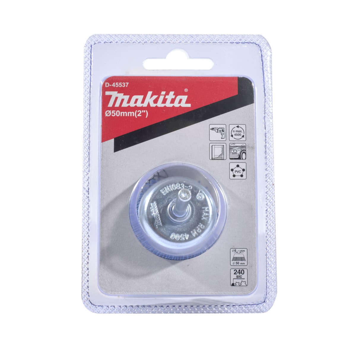 แปรงไนลอนถ้วย-ละเอียด(ฟ้า) 50 MM MAKITA รุ่น D-45537 ราคา ฿96.82