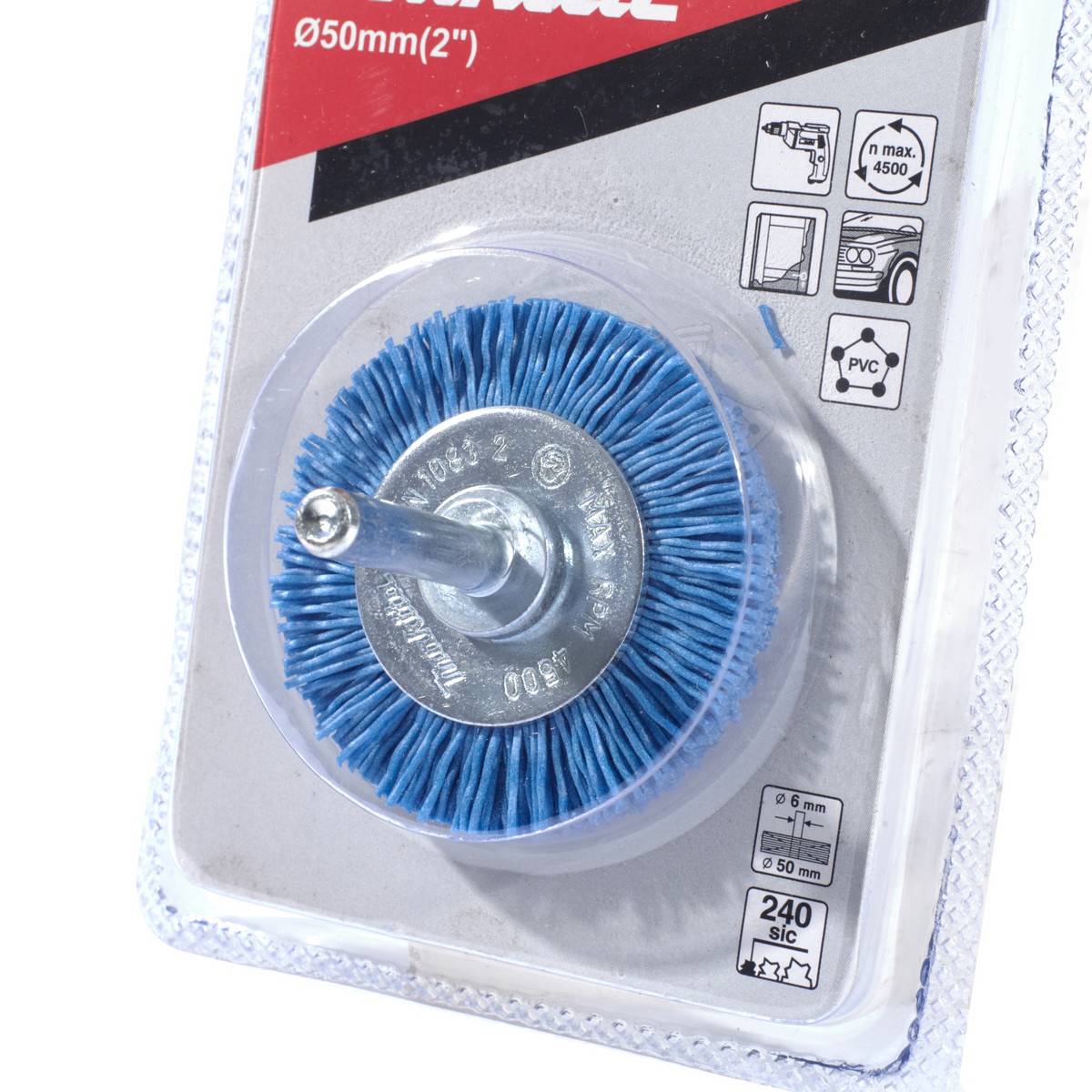 ล้อแปรงไนลอน-ละเอียด(ฟ้า) 50 MM MAKITA รุ่น D-45624 รูปที่ 3