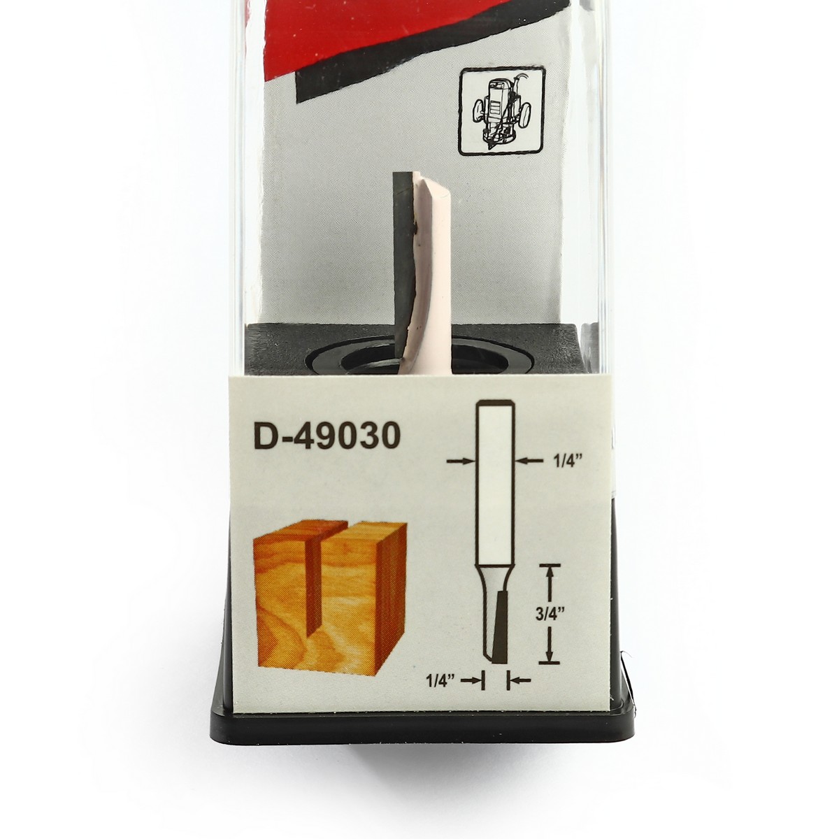 ดอกตรง 1/4" ยาว 2"(1 คม) ก้าน 1/4" MAKITA รุ่น D-49030 รูปที่ 2