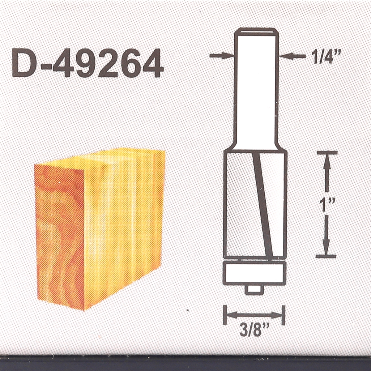 ดอกตรงปลายลูกปืน 3/8" (2 คม) ก้าน 1/4" MAKITA รุ่น D-49264 รูปที่ 4