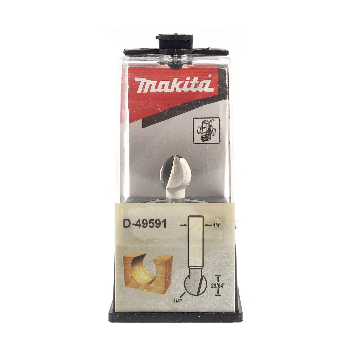 ดอกหัวบอล 1/2" ก้าน 1/4" MAKITA รุ่น D-49591 ราคา ฿275.01