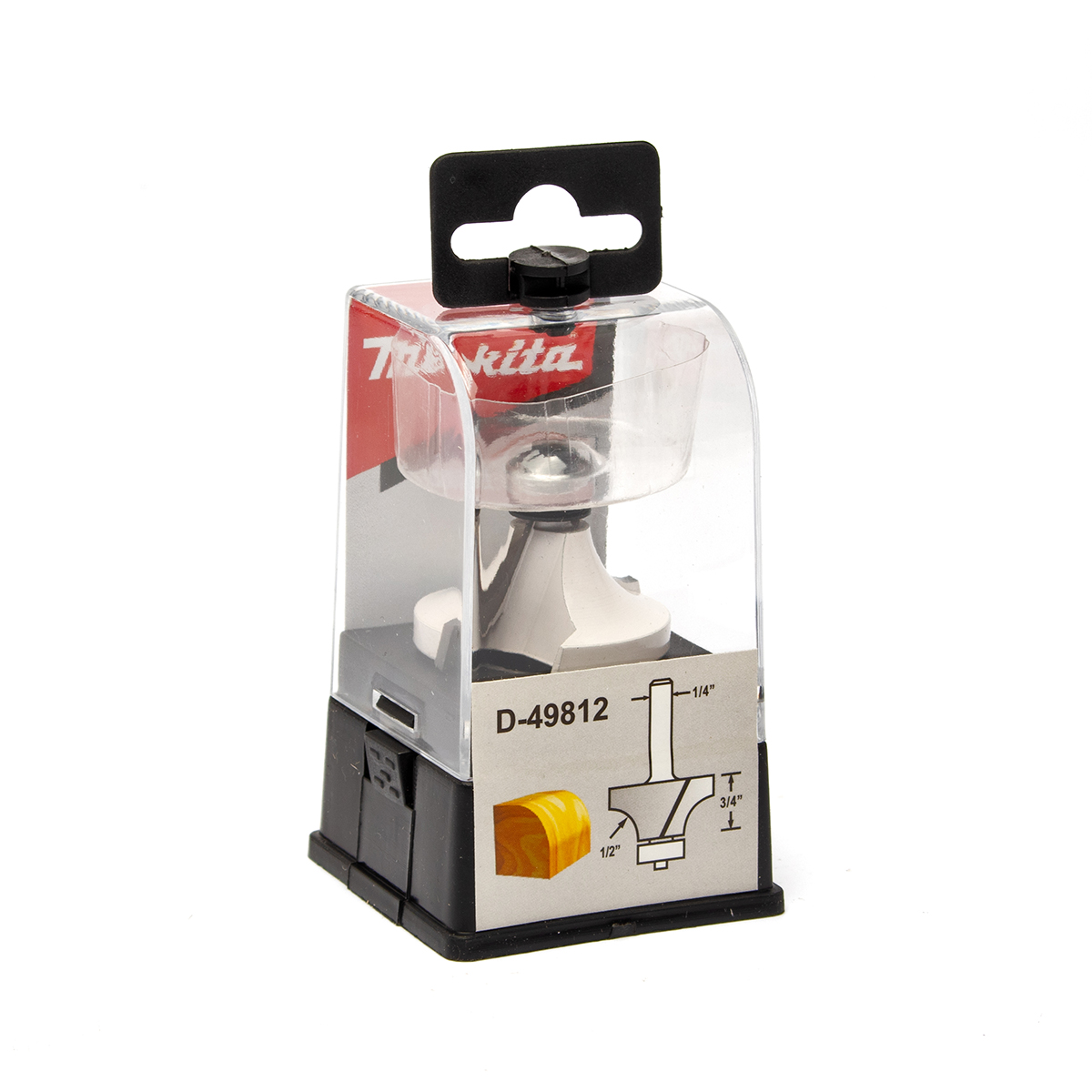 ดอกตีโค้งปลายลูกปืน R=1/2" ก้าน 1/4" MAKITA รุ่น D-49812 ราคา ฿964.08