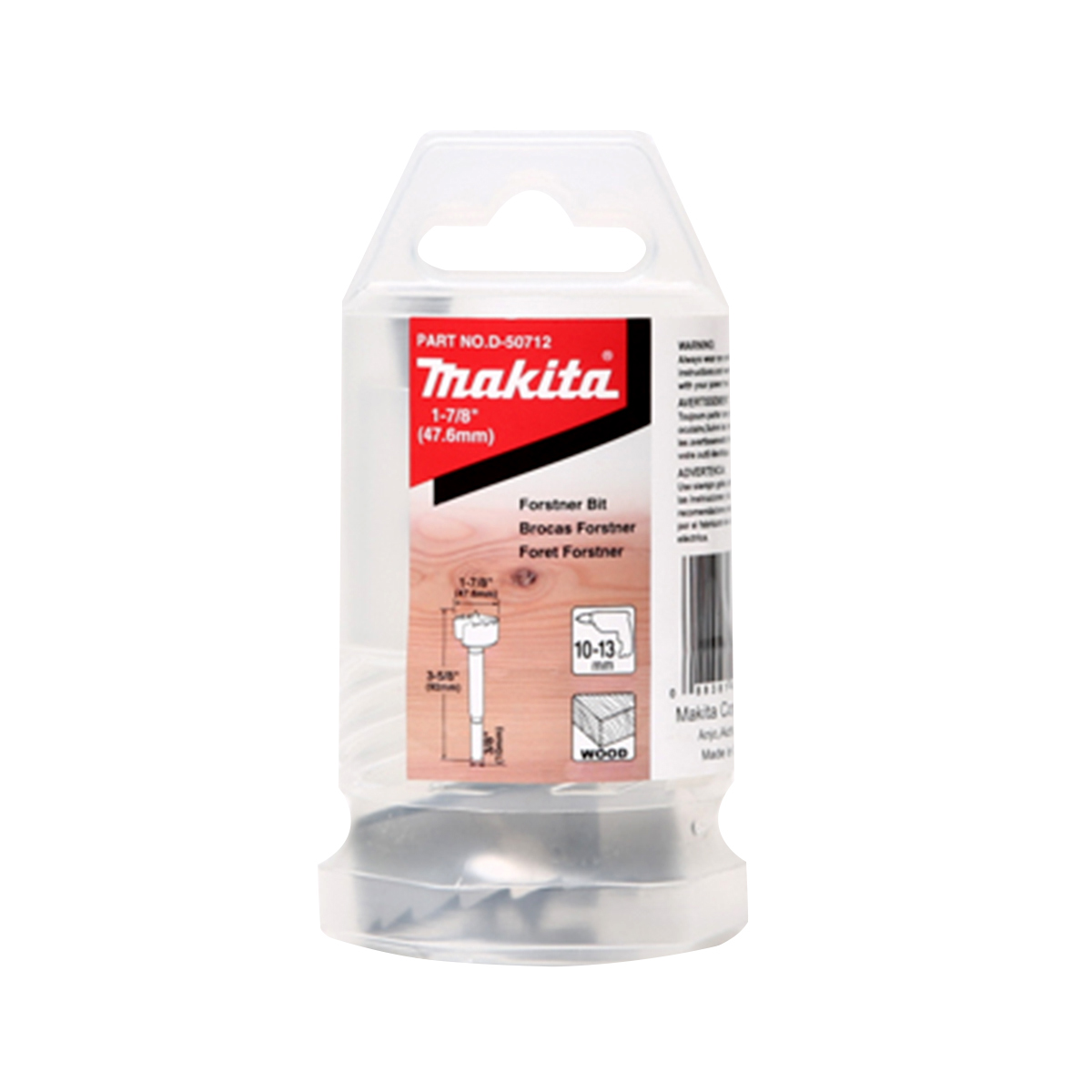 ดอกเจาะไม้เร็ว FORSTNER BIT 1-7/8" MAKITA รุ่น D-50712 รูปที่ 4