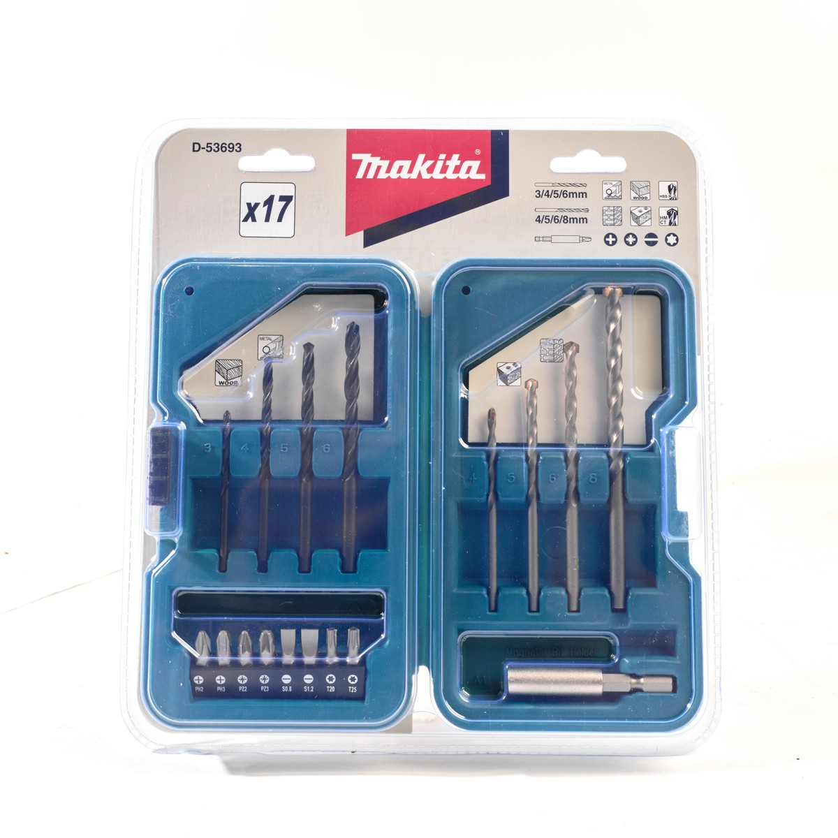 ชุดดอกสว่าน+ดอกไขควง 17 ชิ้น MAKITA รุ่น D-53693 ราคา ฿378.01
