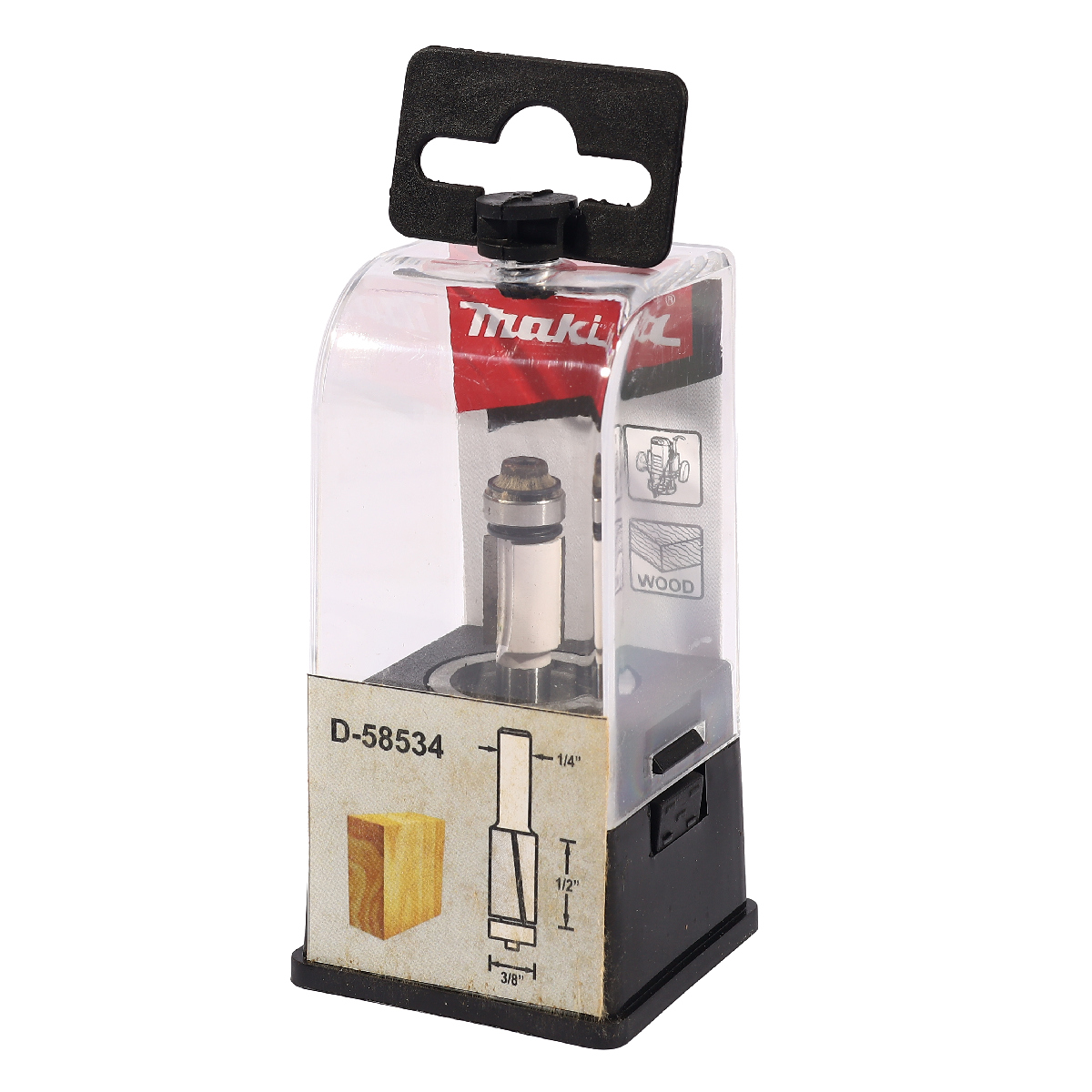 ดอกตรง(2 คม) 3/8" ยาว 54 MM ก้าน 1/4" MAKITA รุ่น D-58534 ราคา ฿264.71