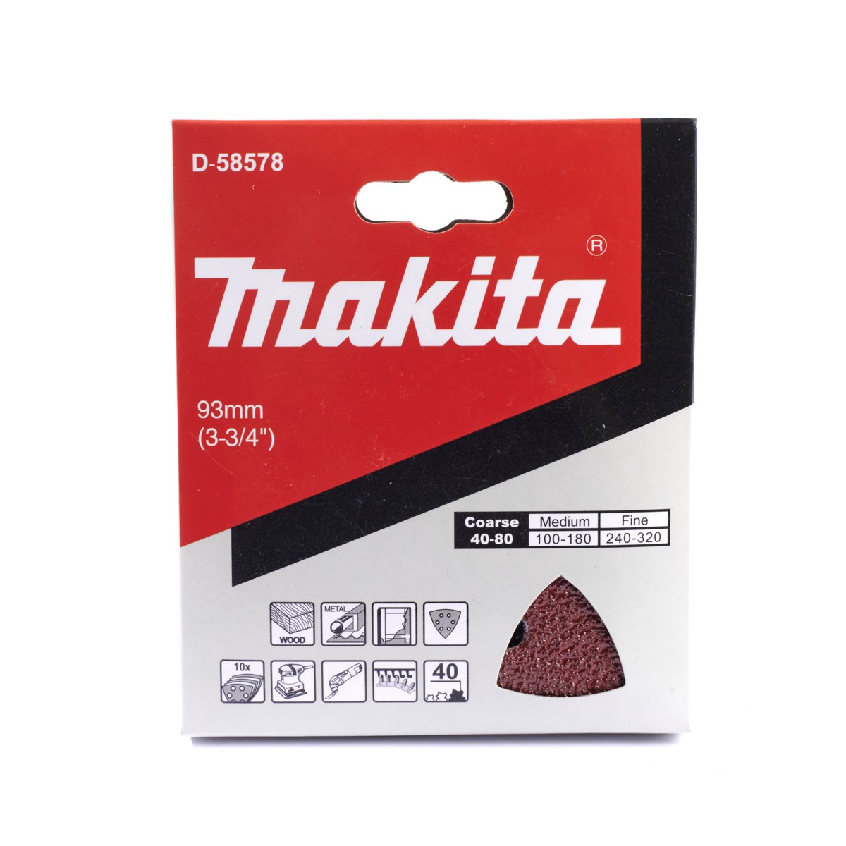 ดาว#40 10 ใบ/PAC TM3000(แดง)กระดาษทรายไม้ 2 MAKITA รุ่น D-58578 รูปที่ 5
